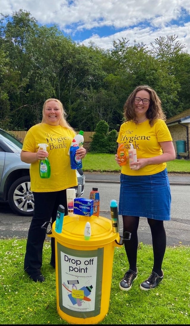 The Hygiene Bank received a £1,000 donation from Persimmon Homes