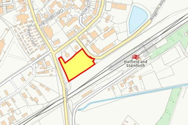 The area in Stainforth where the development will be situated. Applicant Jamie Raywood submitted plans to change the use of land for a ‘Travelling Show People's’ yard to accommodate eight family units off Waggons Way in Stainforth.