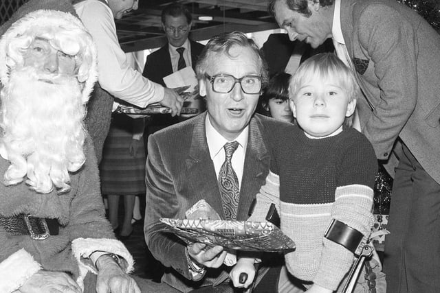 A party for 80 youngsters organised by the Wearside Rotary at Joplings restaurant. Making a star appearance was Nicholas Parsons.