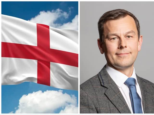 Nick Fletcher wants a huge England flag to be draped across the Mansion House for St George's Day.