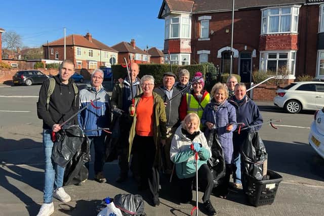Dame Rosie and the Town Moor litter pickers
