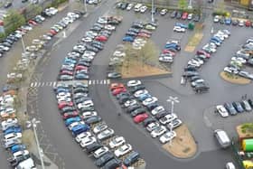 Aerial footage shows a packed out Doncaster Market car park.
