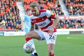 James Coppinger playing for Doncaster Rovers in January (Picture: Marie Caley)