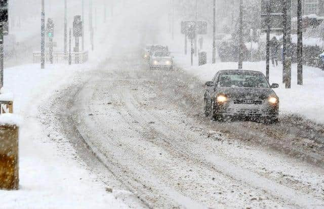 An archive picture of snow in Sheffield