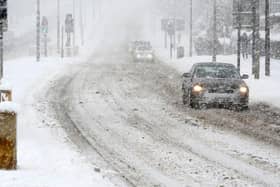An archive picture of snow in Sheffield