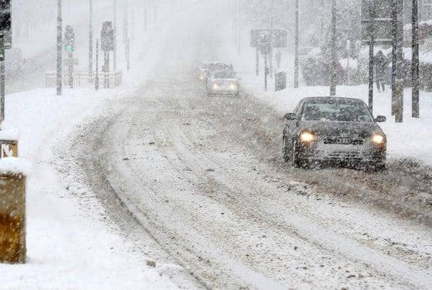 An archive picture of snow in Sheffield