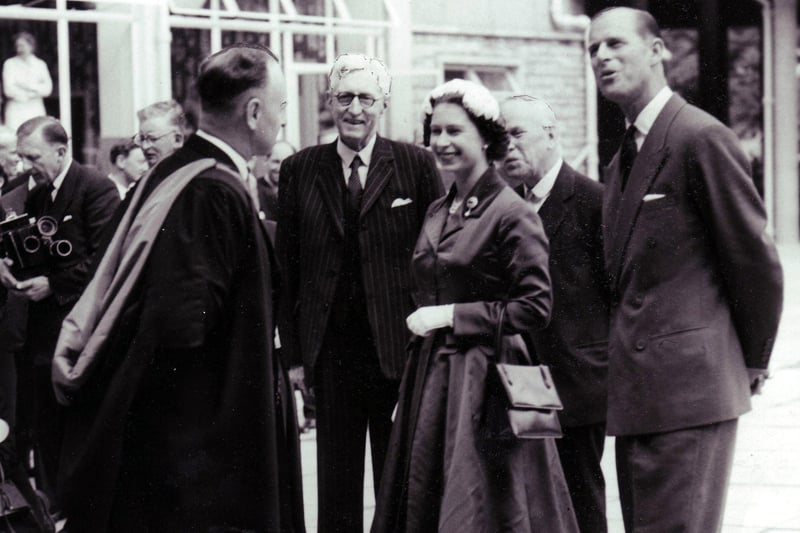 1958 - Kirkcaldy High School welcomed The Queen and Prince Phillip on a visit.