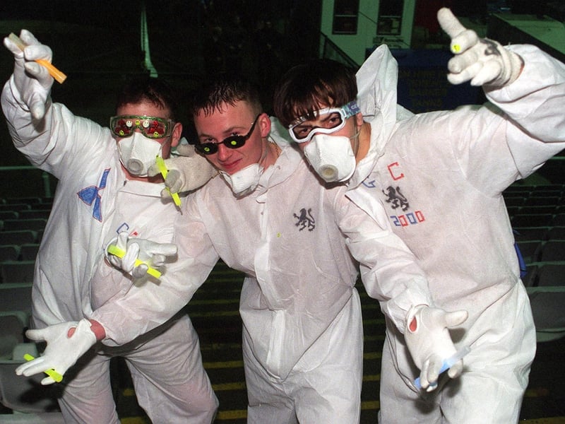 Chanelling the Altern-8 rave band with these costumes
