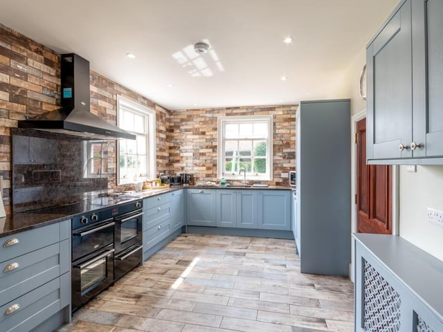A well-equipped kitchen that's bright and spacious.