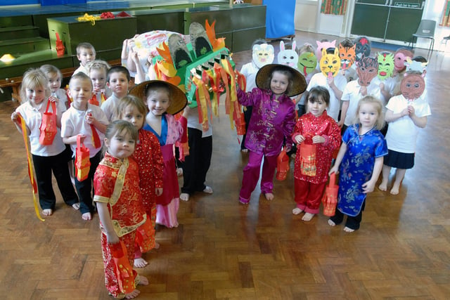 Celebrating the Chinese New year in this scene from 13 years ago.