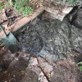 Sewage blockage caused by wet wipe disposal
