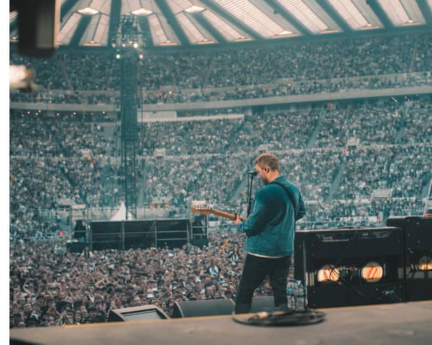 Geordie hero Sam Fender rocks out his beloved St James' Park.