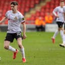 Patrick Kelly ( 22 ) of Doncaster Rovers

AHPIX LTD; Football, SkyBet; League Two;
Crewe Alexander vs Doncaster Rovers ;
15-03-2025 12.30pm; Mornflake Stadium ;