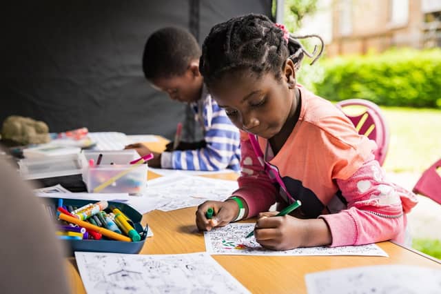 The Under 10s Play Zone at Minster Gardens will host a range of creative activities across the three days. Photo: James Mulkeen