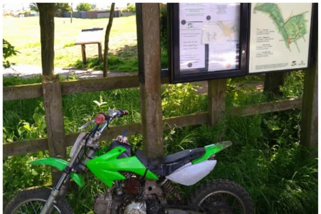 Police seized the bike in Dunscroft.