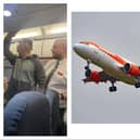 The man was hauled off the Easyjet flight to Tunisia after the plane was diverted to Sardinia in a mid-air drama.
