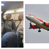 The man was hauled off the Easyjet flight to Tunisia after the plane was diverted to Sardinia in a mid-air drama.