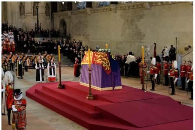 The Queen is lying in state in Westminster Hall. (Photo: Getty)