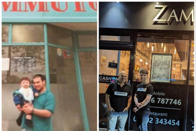 Giuseppe Zammuto has handed his business to his son Christian, 25 years after it opened.