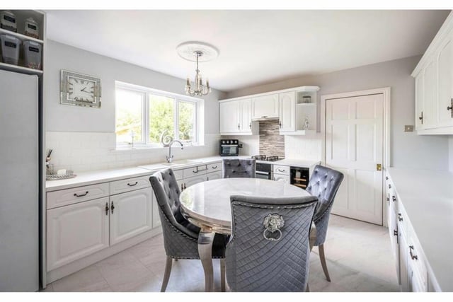 The modern breakfast kitchen.