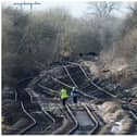 The incident left tracks buckled and twisted. (Photo: Network Rail).