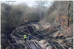 The incident left tracks buckled and twisted. (Photo: Network Rail).