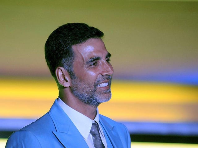 Indian actor Akshay Kumar was the only Bollywood star in the top 10, ranking at sixth place with earnings of 48.5m USD. Forbes said his earnings mostly came from product endorsement deals (Photo: STRDEL/AFP via Getty Images)
