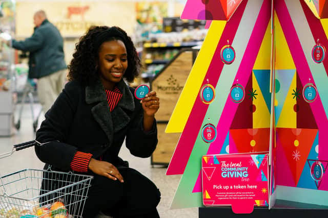 Morrisons is giving customers a new way to help those in need during the festive period by installing a Christmas ‘Giving Tree’ in all its stores, where customers can pick up a bauble worth £1, £2 or £5 to donate to a local food bank or community group nominated by their store.