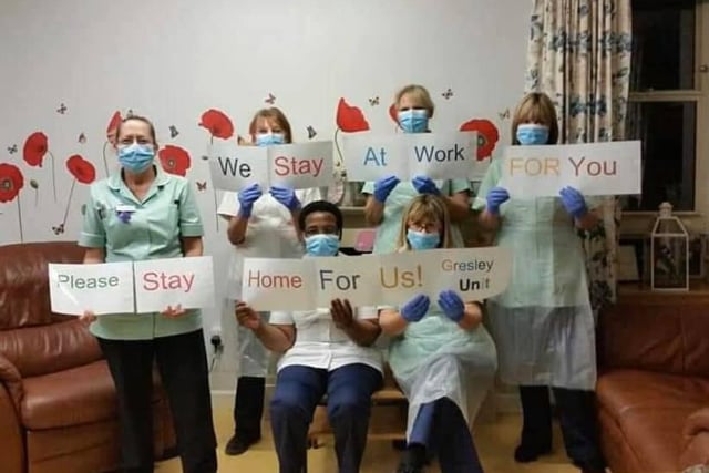 NHS hero pictures. Doncaster hospital.