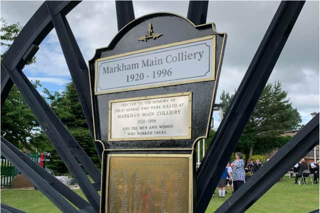 The statue will be unveiled at the Markham Main Colliery memorial garden on Sunday.