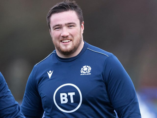 Prop, Glasgow Warriors. Date of birth: 19/01/96. Height: 1.88m Scotland Debut: March 2016. Place of birth: Perth. Weight: 126kg