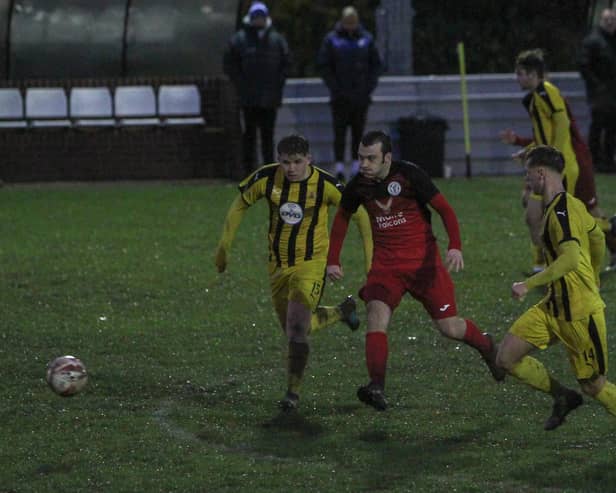 Action from Armthorpe Welfare’s win at Nostell MW. Picture: Steve Pennock