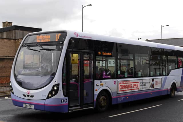 Bus, pictured on Trafford Way. Picture: NDFP-06-10-20-Buses 6-NMSY