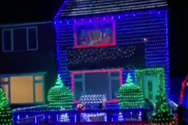 Neil Hart's spectacular Christmas lights display at his home in Intake, Doncaster
