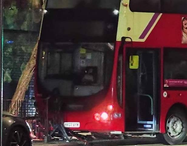 Emergency services were called to Trafford Way in the early hours of yesterday morning.