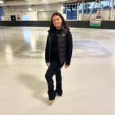 Millie on the rink at Doncaster Dome