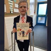 Freddie Stone dressed as Capt Sir Tom Moore for Bessacarr Primary School's World Book Day event