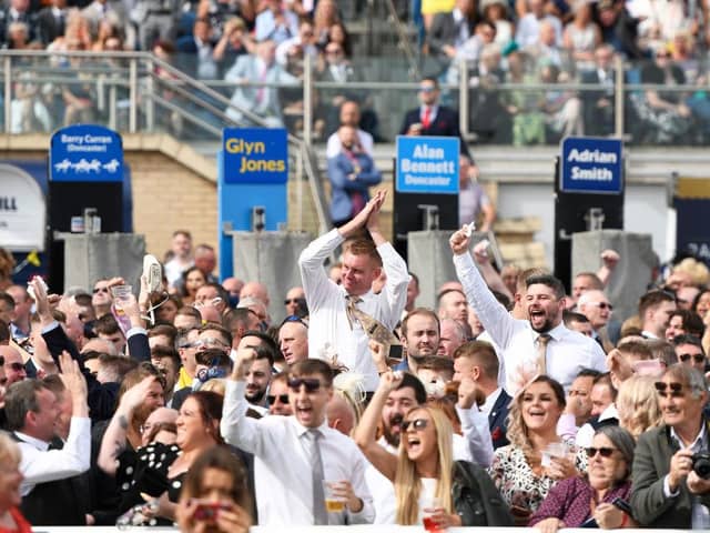 Spectators at last year's St Leger raceday. Photo by George Wood/Getty Images
