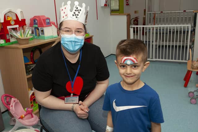 There was face painting on the ward