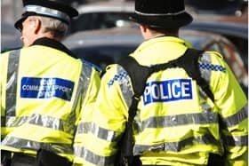Police are at the scene of the crash on the M18.