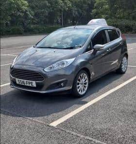 The Ford Fiesta was stolen from outside Doncaster Dome on December 16.