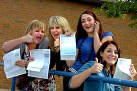 Who can you spot picking up their GCSE results in these throwback pictures?