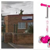 An upset dad has criticised a Doncaster primary school after the theft of his daughter's scooter.