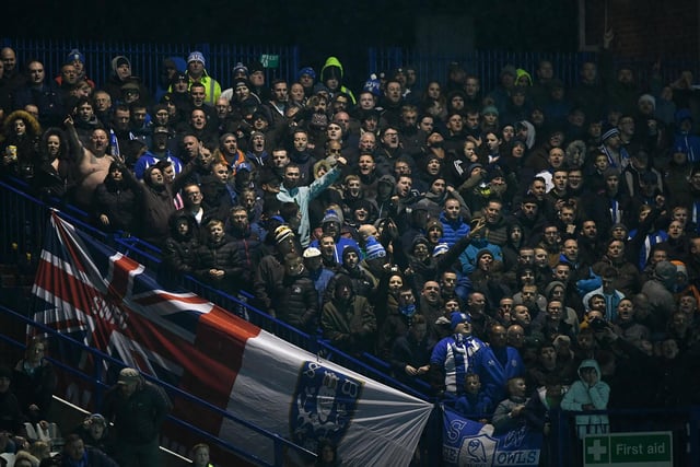 Wednesday fans in full voice during the Steel City derby with United at S6 in March 2019.