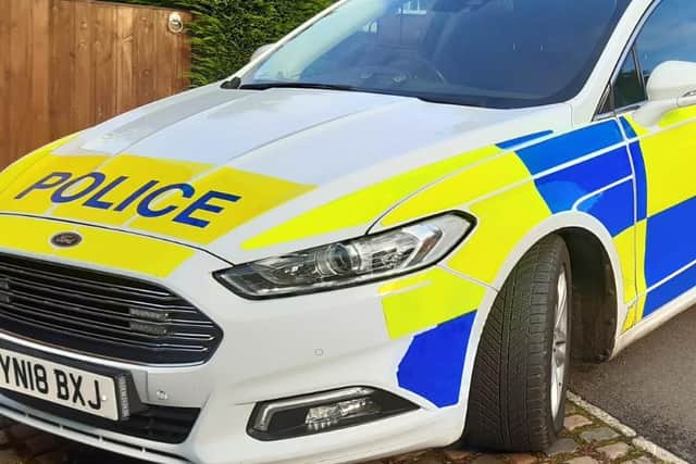 A teenage girl was sexually assaulted at Rotherham interchange, say police. Stock picture of police car