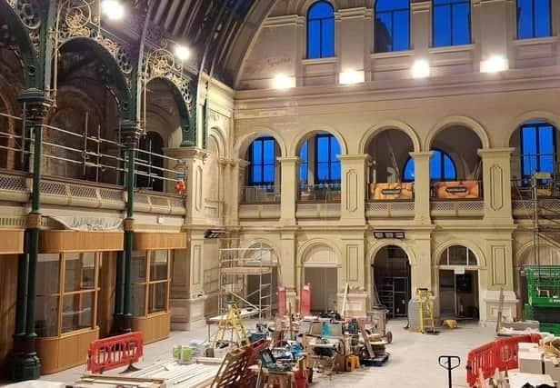 Work is underway to refurbish Doncaster's Corn Exchange.