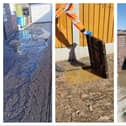 Residents in Harworth say their homes and gardens have been flooded with raw sewage.