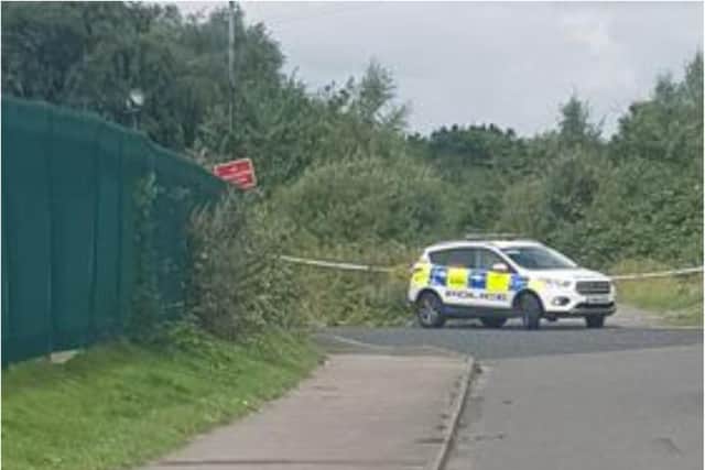Centurion Way was sealed off after a woman was raped.