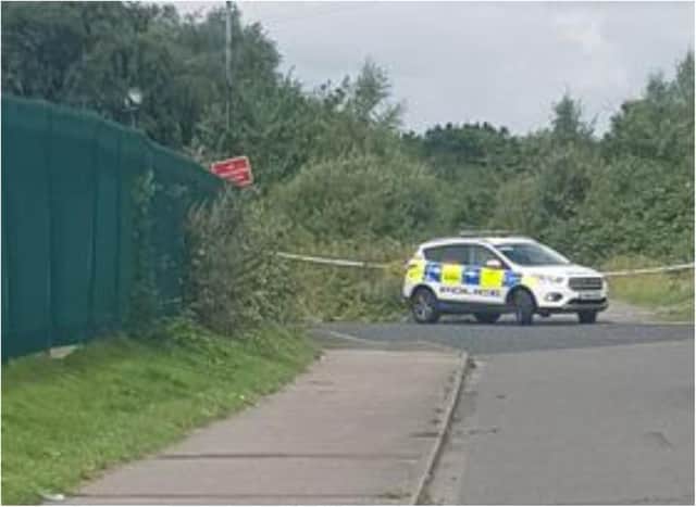 Centurion Way was sealed off after a woman was raped.