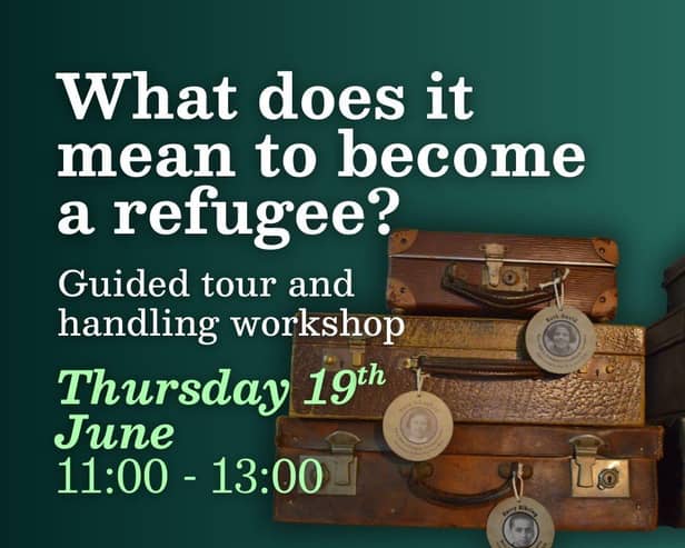 Book at https://www.holocaust.org.uk/Event/guided-tour-and-workshop-what-does-it-mean-to-become-a-refugee